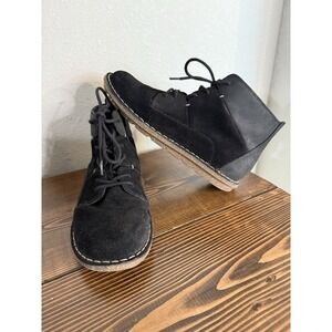 Clarks Womens Tamitha Key Low Boot Black Size 7 Booties Suede Leather